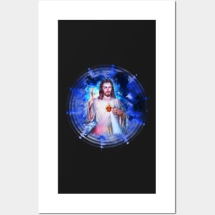 Jesus Divine Mercy Sacred Heart -  I Trust in You - Faustina Posters and Art